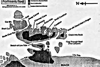 Drawna rocks dive map