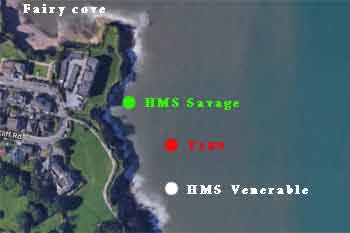  Fairy cove wreck positions