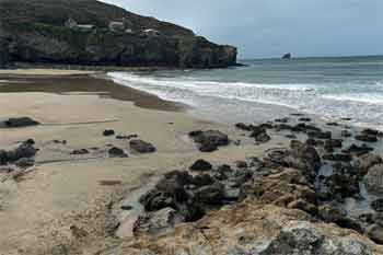 Trevaunance Cove entry/exit
