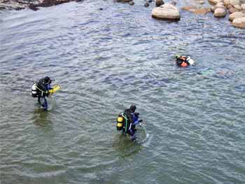 Lamorna cove entry/exit