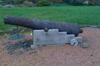 Portencross galleon cannon Portencross galleon cannon