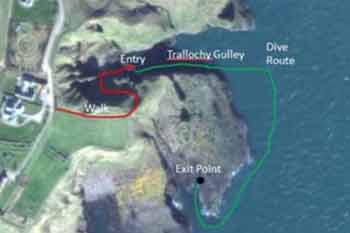 Crawton reef site dive map