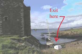 Portencross site exit portencross castle