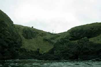 Weasel loch from the sea Weasel loch from the sea